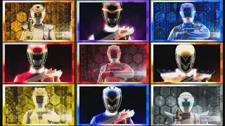 Power Rangers Beast Morphers & Dino Charge Team Morph 9 Rangers Roll Call | Fan Made Latino