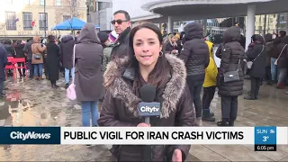 Public vigil for Iran crash victims