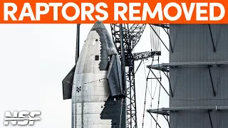 Ship 28's Raptor Engines Removed | SpaceX Boca Chica