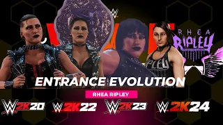 WWE Games Entrance Evolution: Rhea Ripley! WWE 2K20 - WWE 2K24