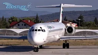 MD-82 MADDOG Loud! Takeoff! - Bulgarian Air Charter - Split Airport LDSP/SPU