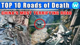 TOP10 Death Roads | The Most Dangerous Roads in China in 2024 | The Craziest Roads