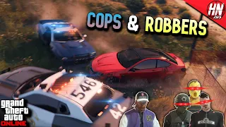 COPS & ROBBERS GTA 5 ManHunt!