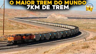 CONHEÇA O MAIOR TREM RURAL DO MUNDO COM 7KM DE EXTENSÃO