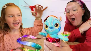 CRAFTS with ADLEY & ALLi ✂️ Making Baby Clothes DIY and fun Fashion Show! how to make doll costumes!