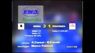 1996-97 (1a - 07-09-1996) Roma-Piacenza 3-1 [Aldair,Balbo,Luiso(R),Fonseca] Servizio D.S.Rai3