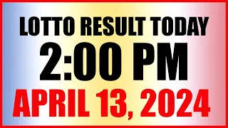 Lotto Result Today 2pm April 13, 2024 Swertres Ez2 Pcso