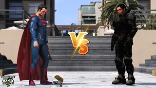 GTA 5 - Superman VS General Zod (Gameplay)