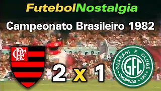 Flamengo 2 x 1 Guarani - 11-04-1982 ( Campeonato Brasileiro )