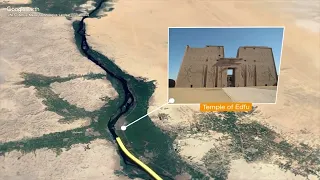 Journey of Nile on Google Earth