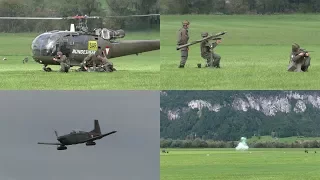 Austrian Air Force counter-air defense Alouette III & Pilatus PC7 | 50 years Alouette Airfest LOXA