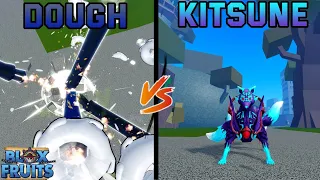 "Not Even Close" Dough Vs Kitsune - Blox fruits