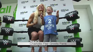 Charlotte Flair greats fans in Irondale