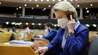 EU risked disintegrating in face of coronavirus threat, says Ursula von der Leyen