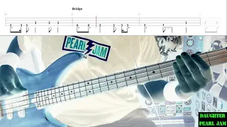 Daughter by Pearl Jam - Bass Cover with Tabs Play-Along