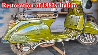 Restoration of 1982s Italian Piaggio Vespa Scooter | Restoration Build