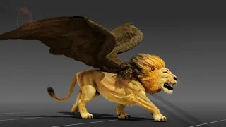 Winged Lion (color) Cycles