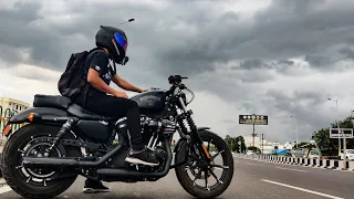 Riding the Harley Davidson Iron 883