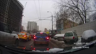 Driving in Moscow city: Зеленоград - Западное Дегунино - Текстильщики 08/12/2018 (timelapse)