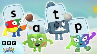 S A T P - Back to Basics | Easy Reading for kids | Learn to Read | Alphablocks