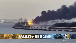 Blast damages bridge, key supply route in Russia's war in Ukraine