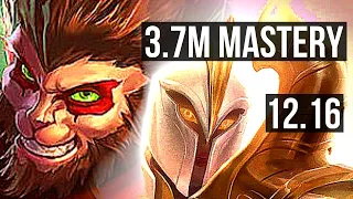 WUKONG vs KAYLE (TOP) | 3.7M mastery, 1300+ games, Legendary | EUW Master | 12.16