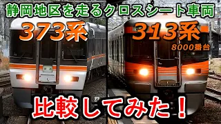 【迷列車で行こう】東海道本線の静岡地区を走るクロスシート車両を比較してみた！　(373系＆313系8000番台)