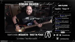 Megadeth - Hangar 18 Bass Cover (Stream Theater)