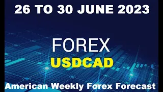 USDCAD 26 TO 30 JUNE 2023 American Weekly Forex Forecast #ForexAnalysis#Weeklyforexforecast#gold