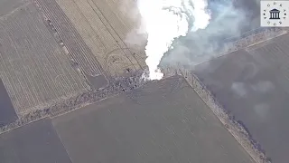 Destruction of S-300 air defenses in Kharkiv region, UAV PoV