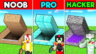 MINECRAFT: BUNKER NOOB vs PRO vs HACKER 😱😂 RIUS vs INVICTOR vs ACENIX