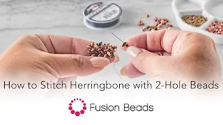 Learn how to stitch herringbone | Fusion Beads