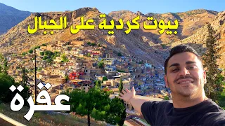 جمال خيالي بيوت كردية مبني على الجبال كردستان 🏔️