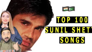 Pak reacts on Top 100 songs of sunil shetty 🇵🇰🇮🇳