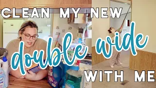 FIRST EVER CLEAN WITH ME IN THE NEW DOUBLE WIDE | getting ready to move in!