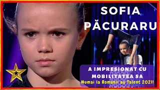 Românii au talent! E spectaculos ce poate să facă! Sofia Păcuraru a impresionat cu mobilitatea sa!