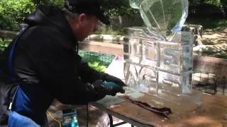 Ice Sculpture at Ice Age Adventure Day at Blank Park Zoo