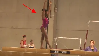 Simone Biles Training Beam At The 2013 World Championships