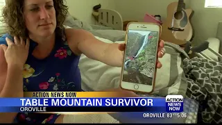 Woman survives 50-foot fall at Table Mountain.