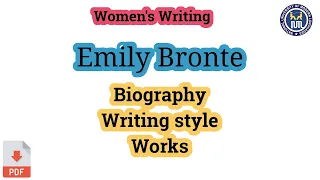 Emily Bronte | Writing style of Emily Bronte