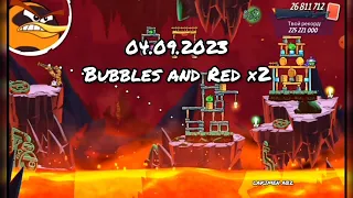 angry birds 2 clan battle 04.09.2023 (Bubbles and Red ×2)
