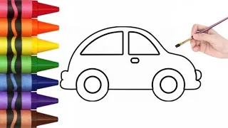 Menggambar dan Mewarnai Mobil untuk Anak dan Balita | Kids Draw Car | Drawing and Coloring Car