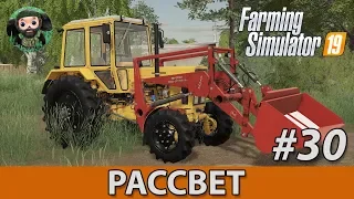 Farming Simulator 19 : Рассвет #30 | Уборка и Пеллеты