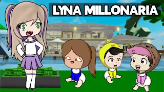 Lyna Millonaria Adopta al Team Anormal Bebé en Brookhaven Roblox