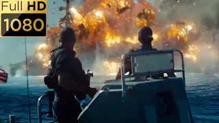 Пришельцы уничтожают эсминец "Сэмпсон". Фильм "Морской бой" (2012).