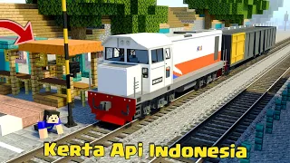 Kereta Api Indonesia dengan Gerbong Batu Bara di MCPE