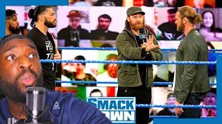 Edge gets confronted by Roman Reigns and Sami Zayn | FRIDAY NIGHT SMACKDOWN | REACTION