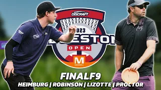 2023 Discraft Ledgestone Open | FINAL RD, F9 | Heimburg, Robinson, Lizotte, Proctor | Gatekeeper