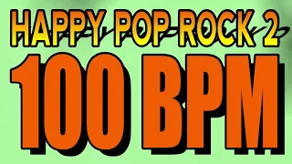 100 BPM - Happy Pop Rock 2 - 4/4 Drum Track - Metronome - Drum Beat