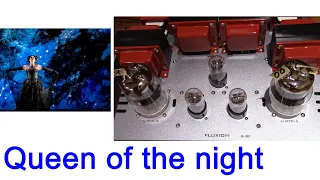 tube sound by bluetooth & 6C33C-B SE amp ; FLUXION design, Magic Flute Queen of the night.